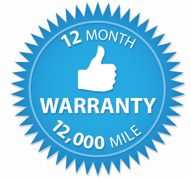 12 month 12,000 mile warranty